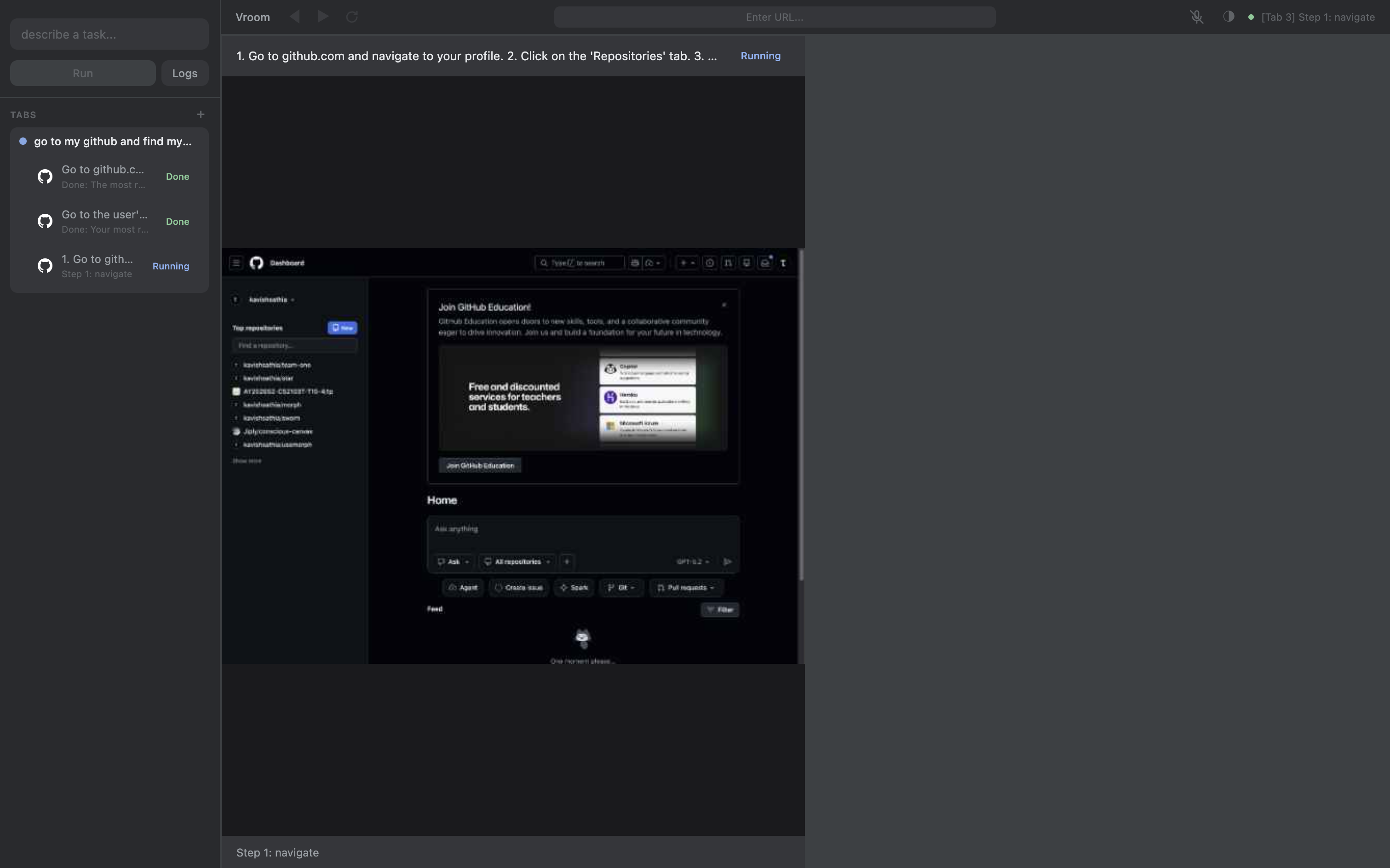 Agent course correcting in the middle