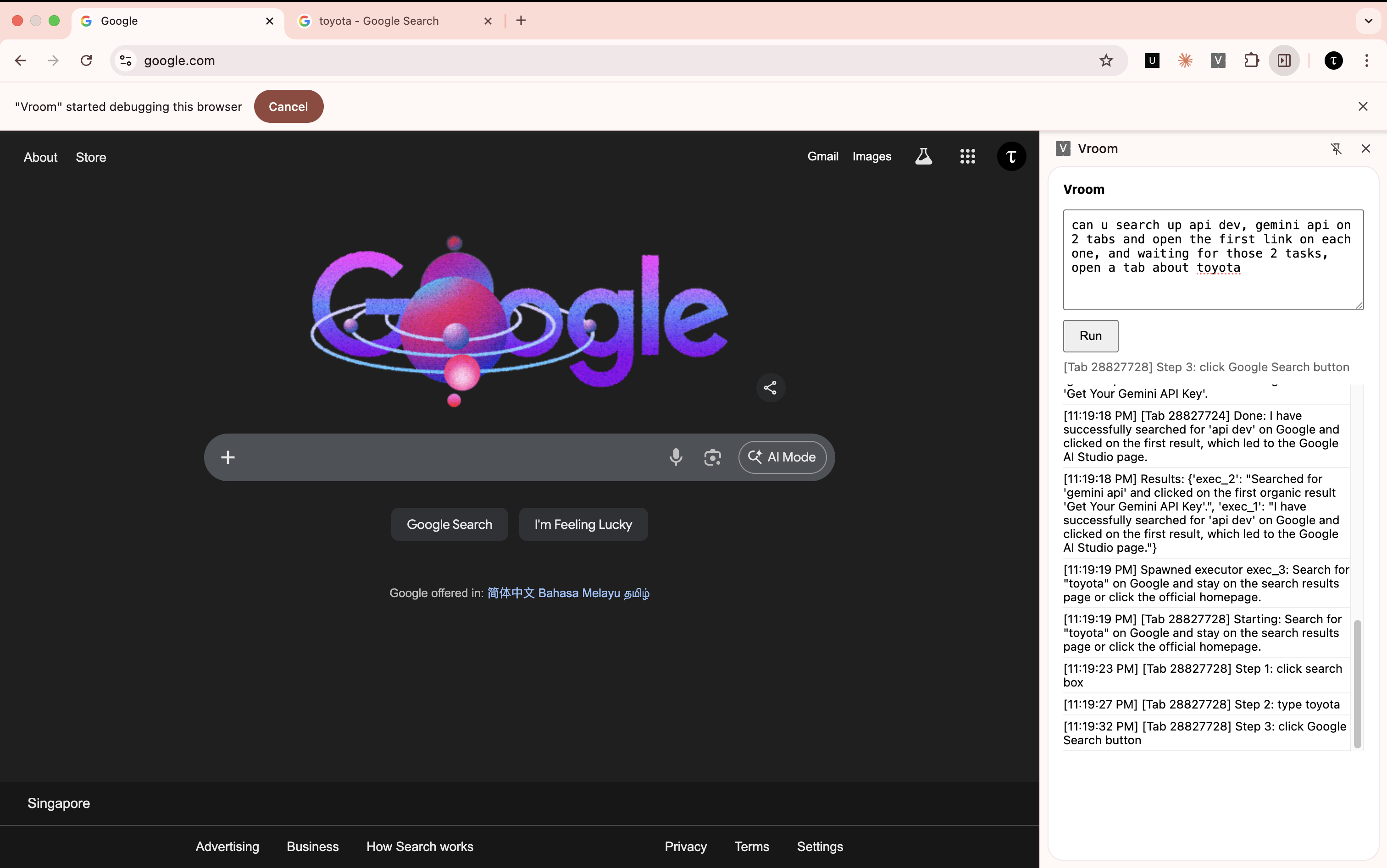 Multiple tabs blocking